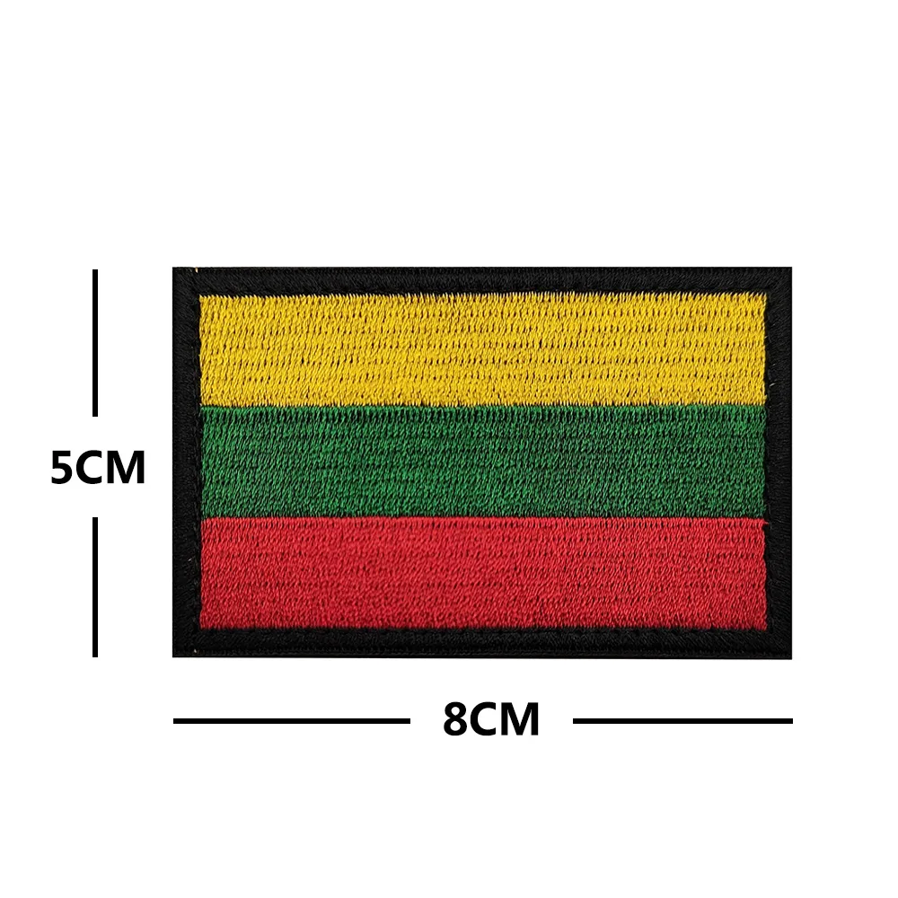 Parche táctico reflectante bordado bandera de Lituania - imagen 2