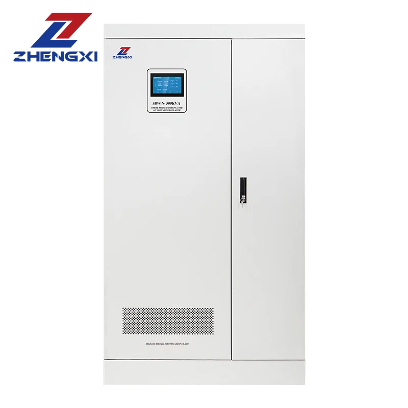 SBW-500kVA Fully-Automatic High-Power Compensation Industrial AVR Three-Phase Split Phase AC Voltage Stabilizer/Regulator SVC