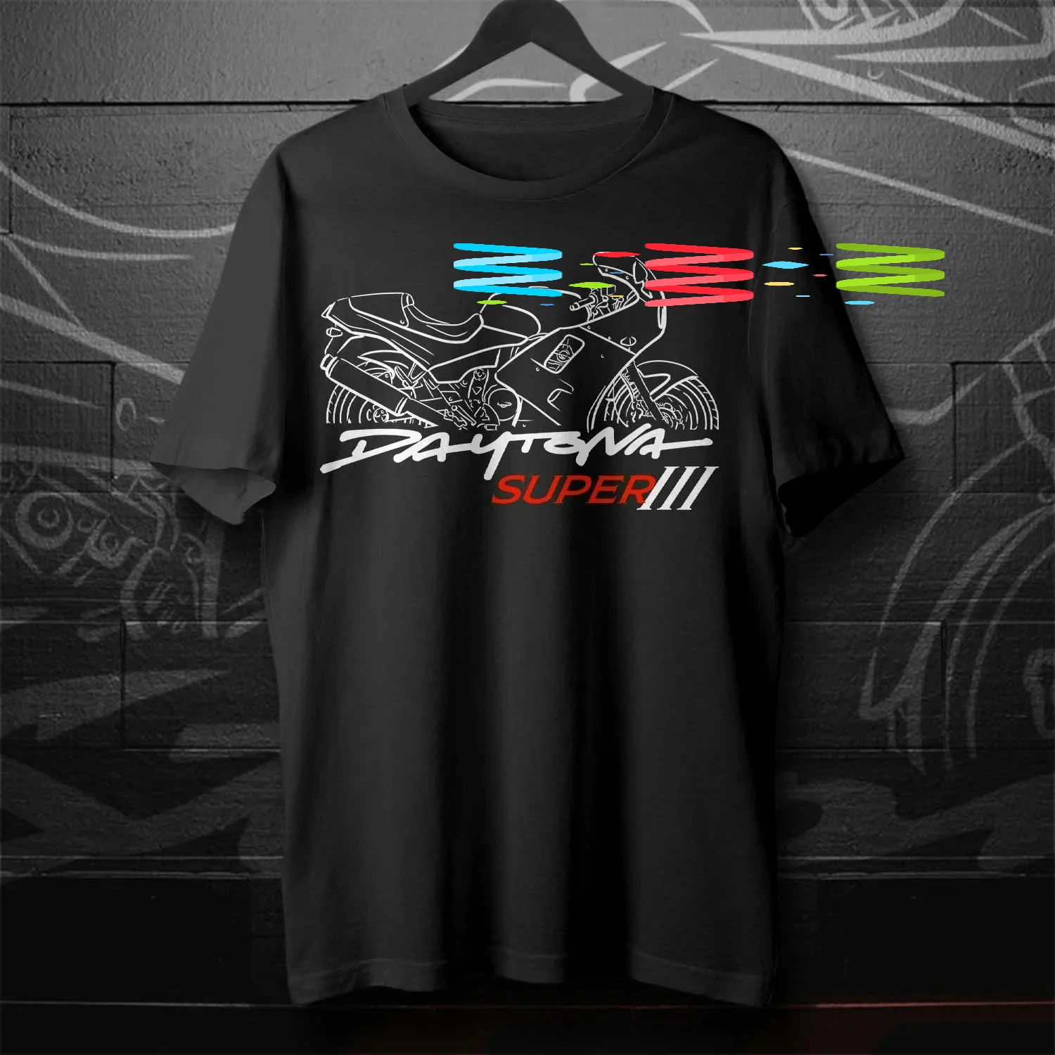 1993-1996 Models British Daytona Super III Motorcycle T-Shirt 100% Cotton O-Neck Short Sleeve Casual Mens Tee Rider Streetwear