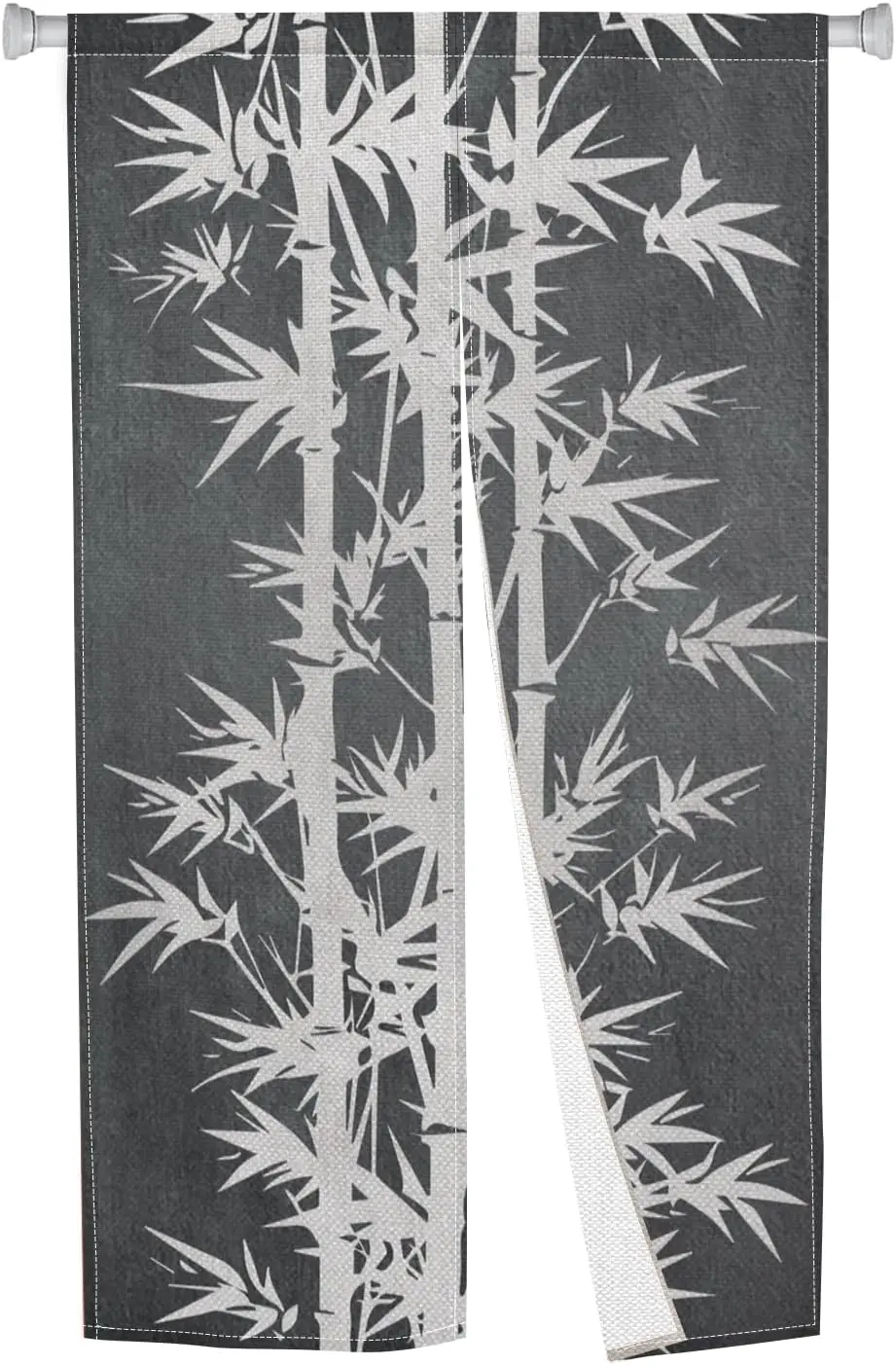 Doorway Curtain Japanese Long Style Door Tapestry Grey Bamboo Printing Window Treatment Hanging Bedroom Divider Privacy Kitchen