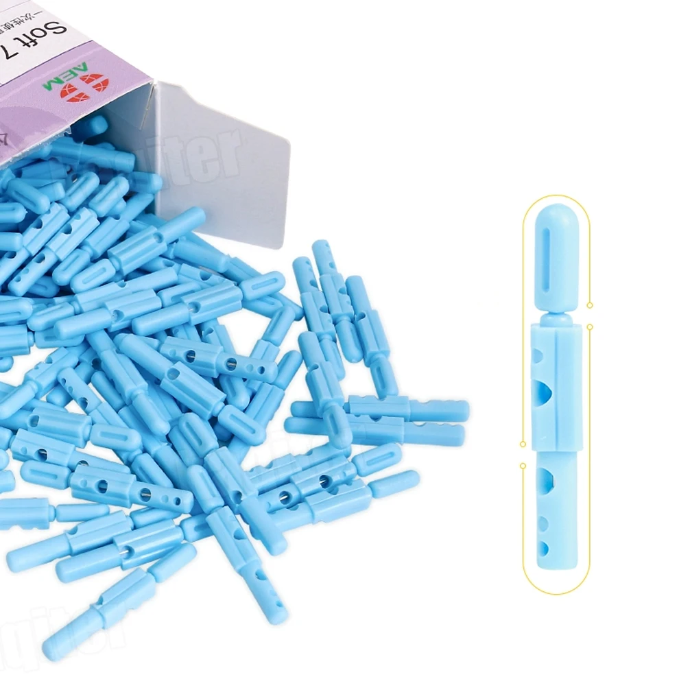 Blood Collection Pen Tips Lancet Lancing Penbloodletting 21G Disposable Sterile for Diabetes Three-needle Pen Multi-four Head view 2