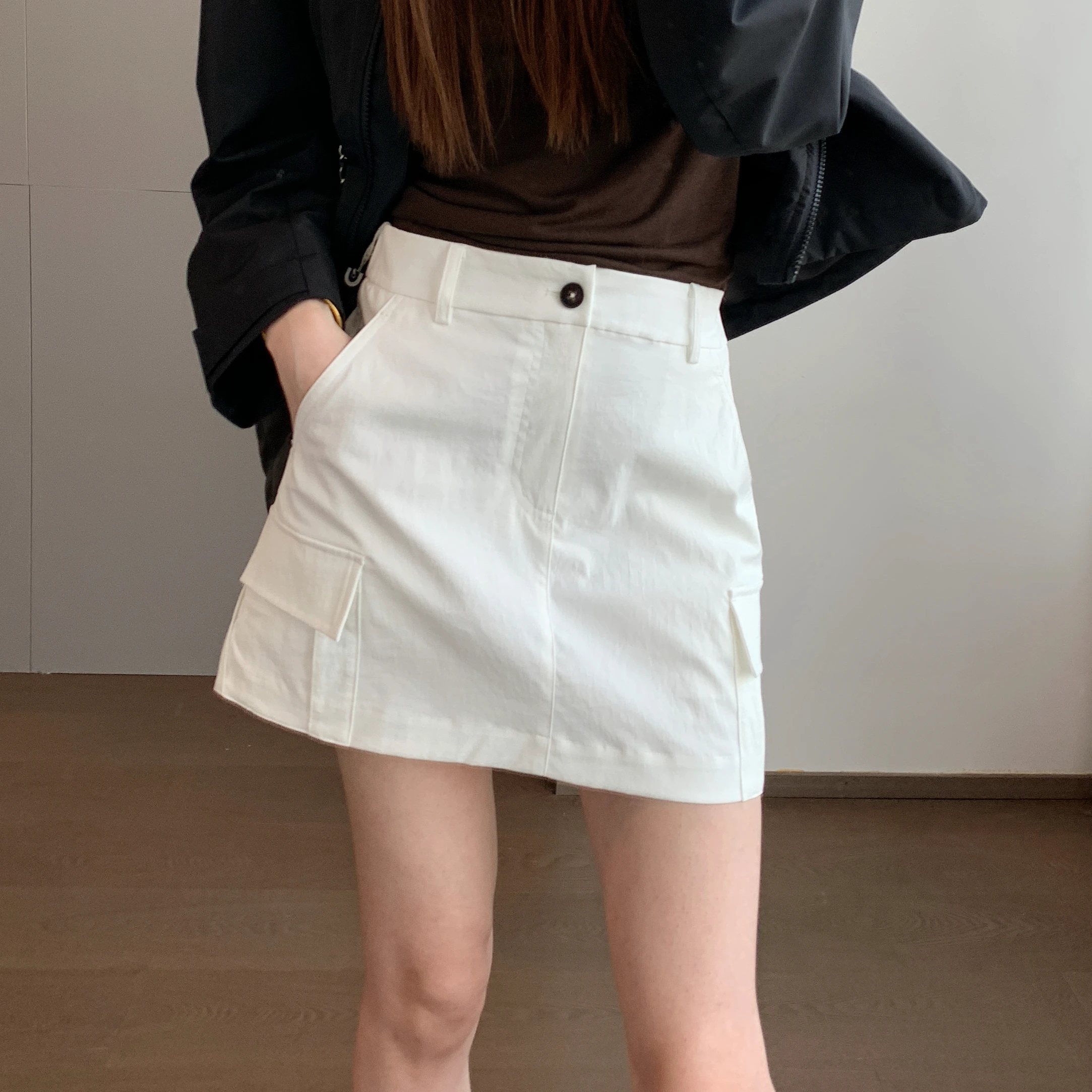 

Новая женская ультралегкая повседневная юбка-миди из высококачественного хлопка с микро-А-образным силуэтом, не скатывающаяся, для активного отдыха, размер 26