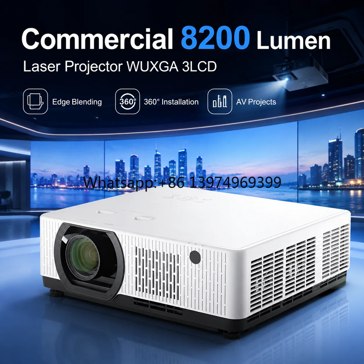 8200 Lumens 3LCD Laser Projector WUXGA China Top Projector Factory