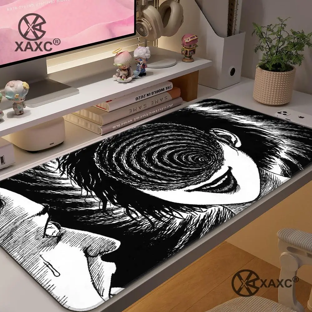 Junji Ito Tees Horror Mouse Pad Mouse Pad Desk Mouse Pad Cute HD Desk Pad Extended Gaming Keyboard Mats Large XXL Gamer Mousepad