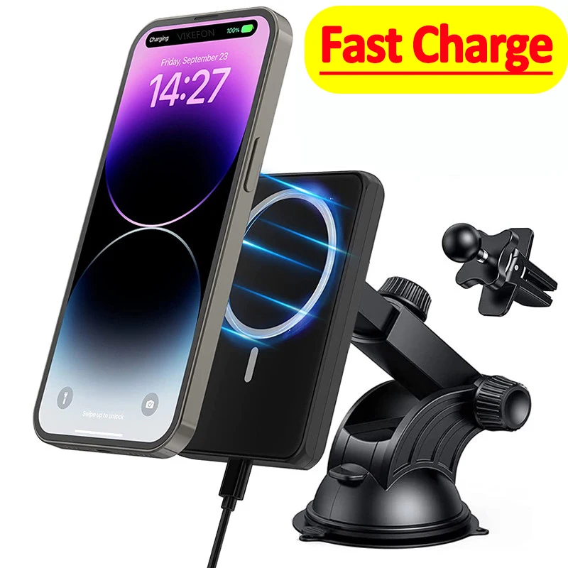 30W Magnetic Car Wireless Chargers Air Vent Phone Holder for iphone 14 13 12 Pro Max Macsafe Car Charger Fast Charging Station