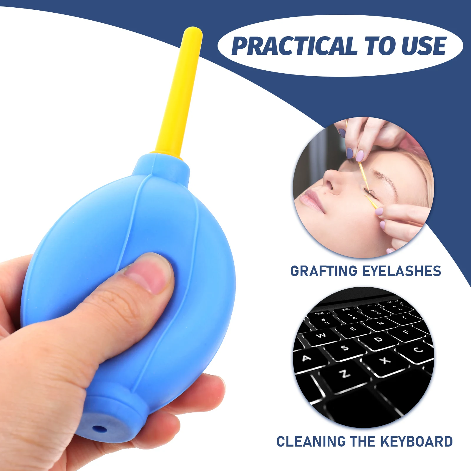 5 قطعة تجفيف الرموش تهب الكرة منفاخ الهواء أداة ل منفاخ لاصق كاذبة لتجفيف رمش الغراء نظافة عدسة الكاميرا