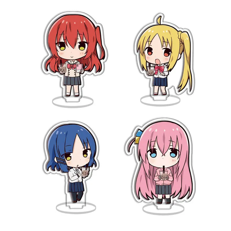 10CM Anime BOCCHI THE ROCK! Figures Gotoh Hitori Kita Ikuyo Cosplay Cute Acrylic Stand Model Plate Desk Decor Standing Sign Toys