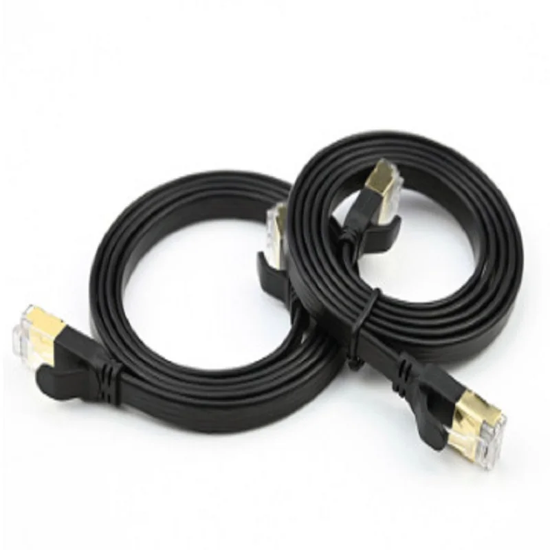 1M 2M 5M 10M 15M 20M 40Gbps 2000MHz Cat8 Ethernet Cable Flat Rj45 Cable Ethernet Cat 8 Computer Laptop Network Cable