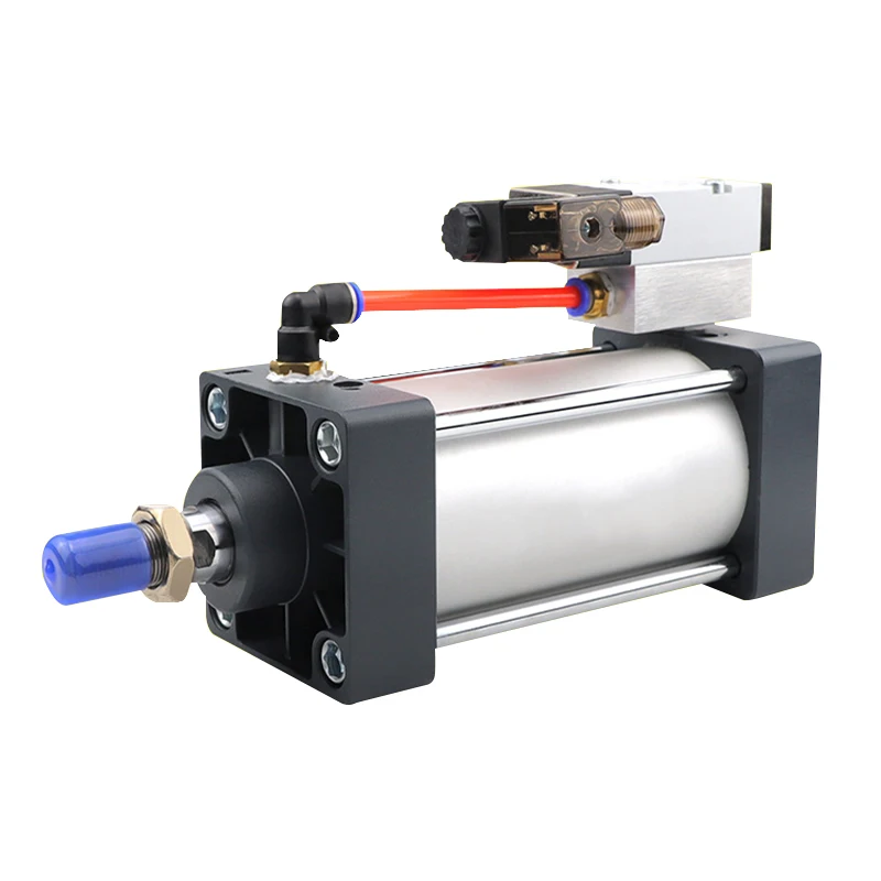 

SCF32 40 50 63 80 100 Standard Solenoid Valve Integrated Air Pneumatic Cylinder Stroke 25, 50, 100, 1000mm Set Without Magnetic