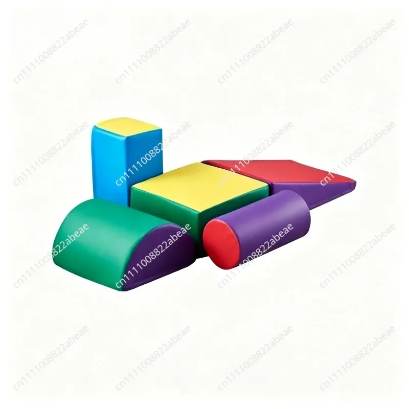 5Pcs Foam Climbing Toys Activity Playset PU Leather Indoor Crawl Climbing Blocks For Children Crawling & Sliding
