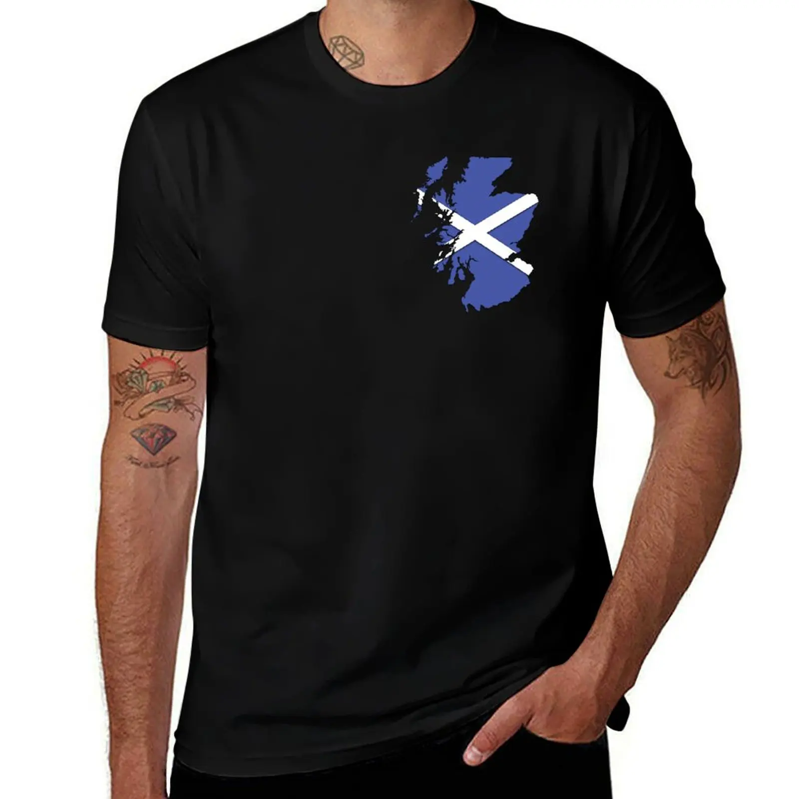 Scotland T-Shirt Street Art Print Tee Shirt T-Shirt