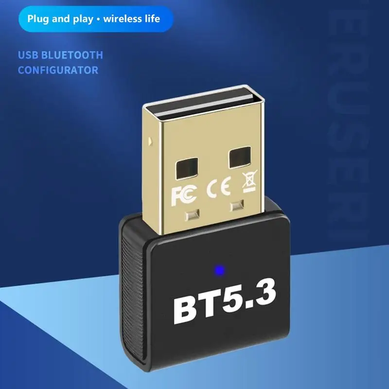 Wireless Adapter für Desktop PC 5.3 Desktop Wireless Adapter 5.3 USB Smart Home Gerät Kompatibilität Plug & Play für Desktop