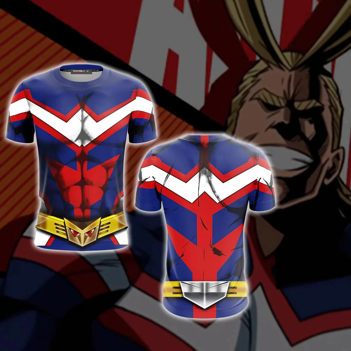 2024 Summer Men T Shirt All Might My Hero Academia 3d Print Children T-shirt Cartoon Anime Casual Kids Adults Oversized Clothing