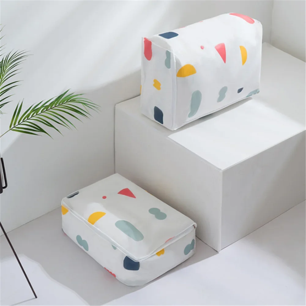 Quilt Storage Bag Home Clothes Quilt Pillow Blanket Storage Bag Travel Luggage Sweater Organizer Dampproof Foldable Sorting Bag