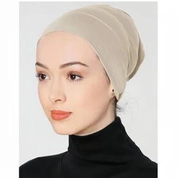 Gorros elásticos de estilo Hijab para mujer, cubierta de cuello, pañuelo musulmán, interior islámico, gran oferta