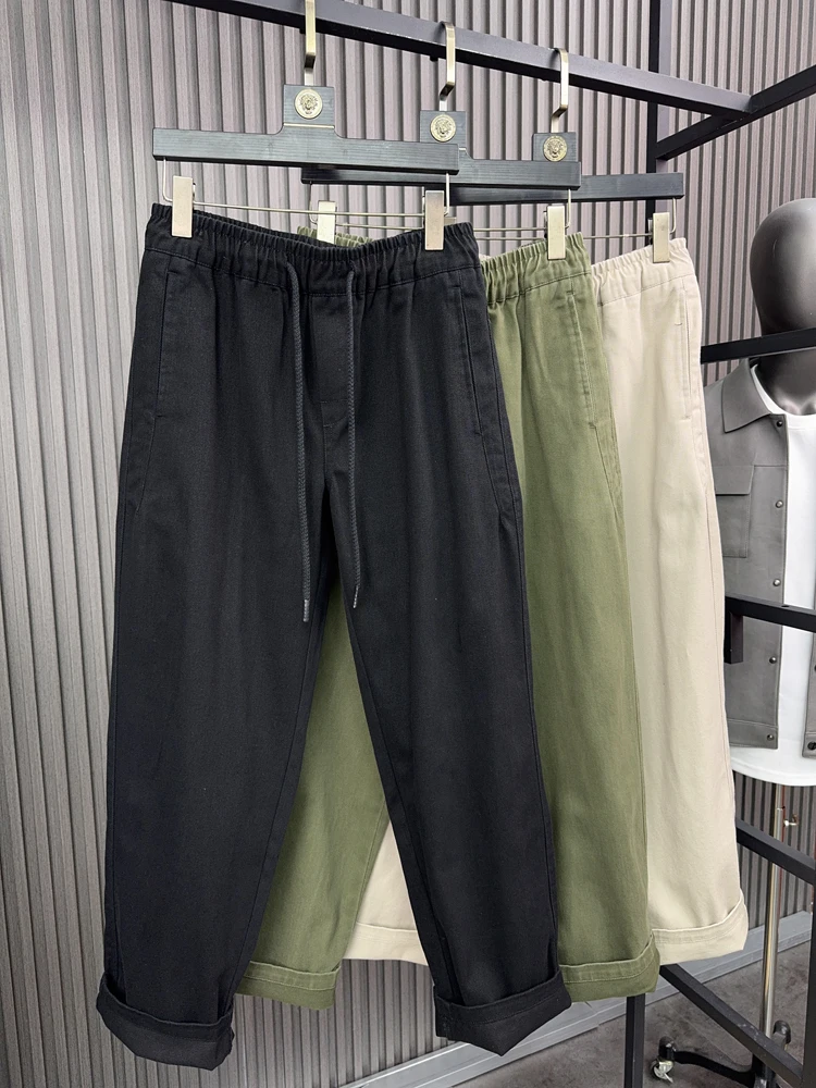 

Svip мужские хлопковые прямые брюки с широкими штанинами, повседневные брюки, рабочая одежда, осень-зима, однотонный американский Sle