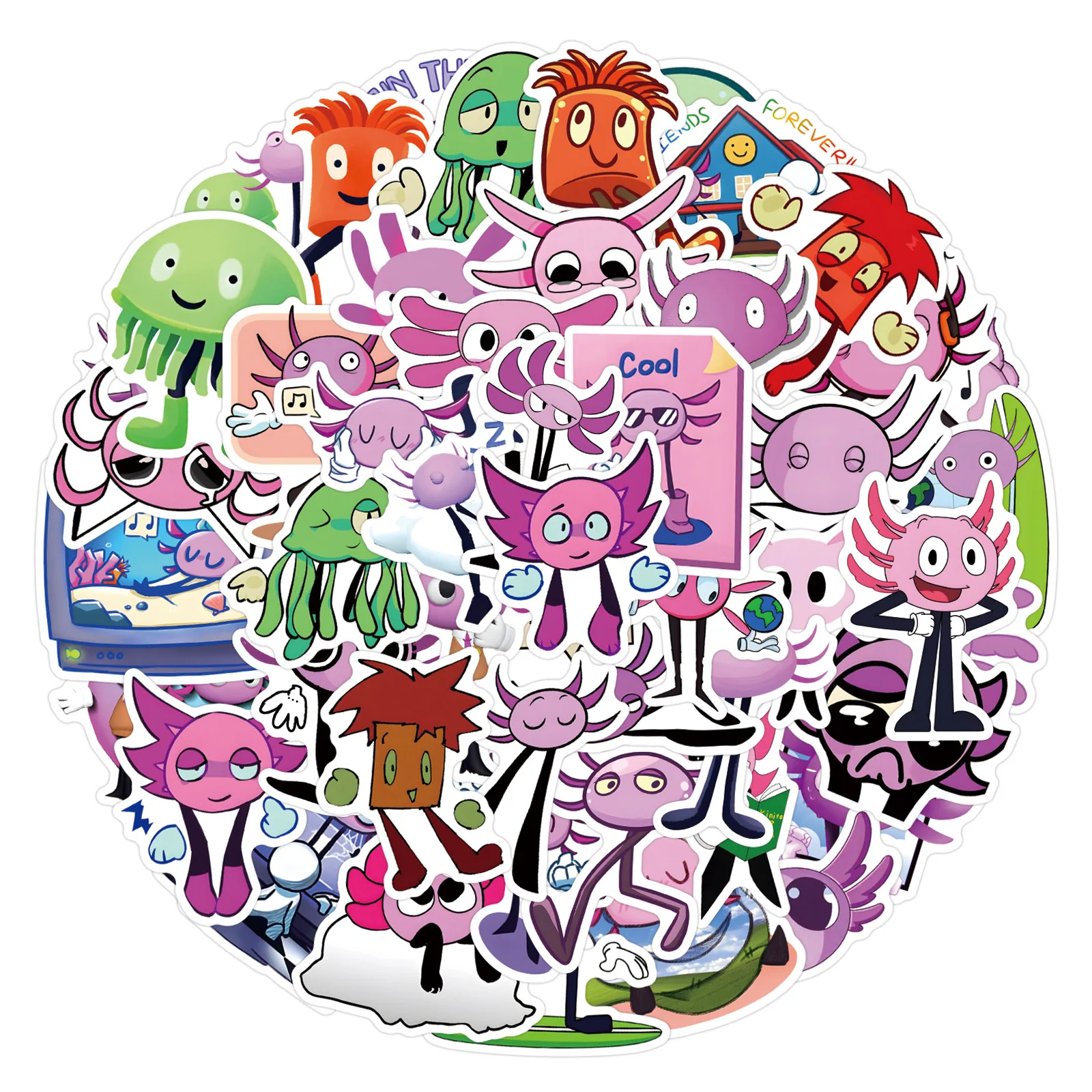 10/50 Stuks Spel Kinitopet Sticker Cartoon Schattige Graffiti Decoratie Bagage Telefoon Gitaar Koelkast Garderobe Waterdichte Sticker Kinderen Speelgoed