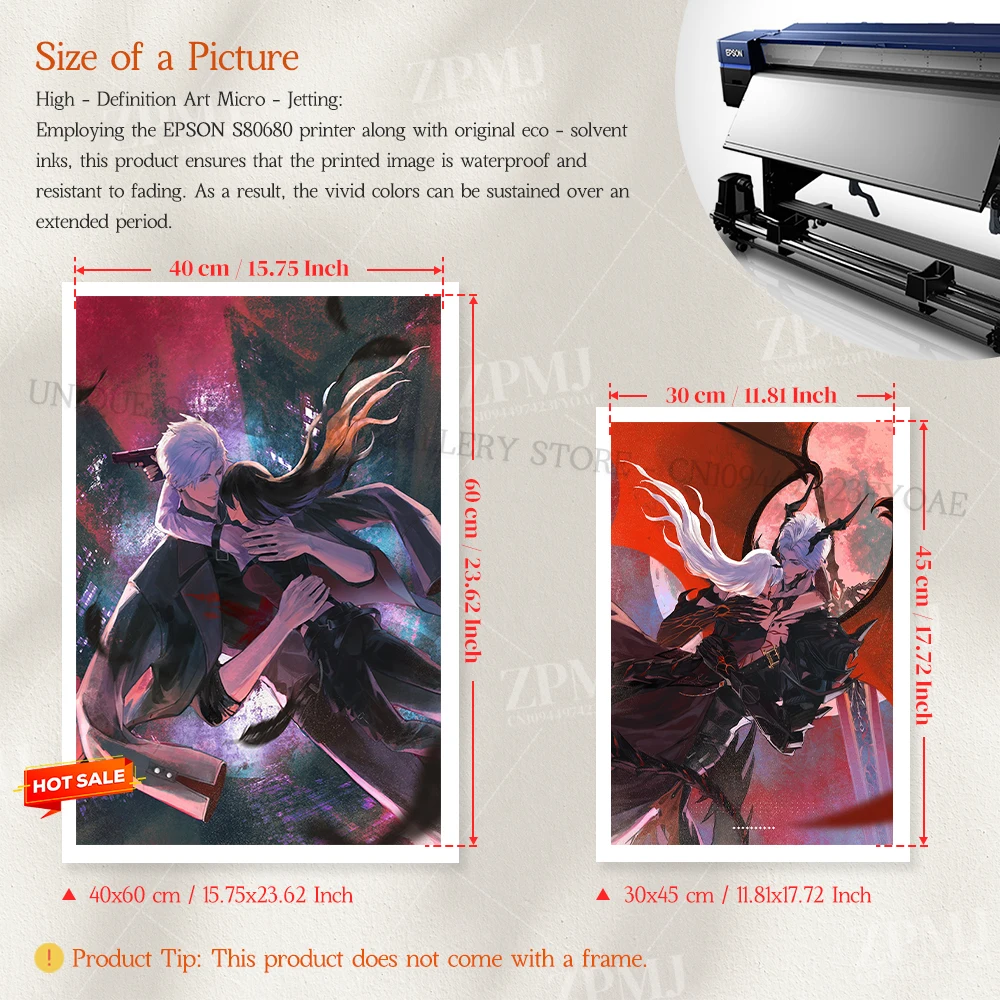 ゲームキャンバスウォールアートホーム装飾HDプリントポスター愛とディープスペースインテリア絵画ルームモダンフレームレスアニメ装飾