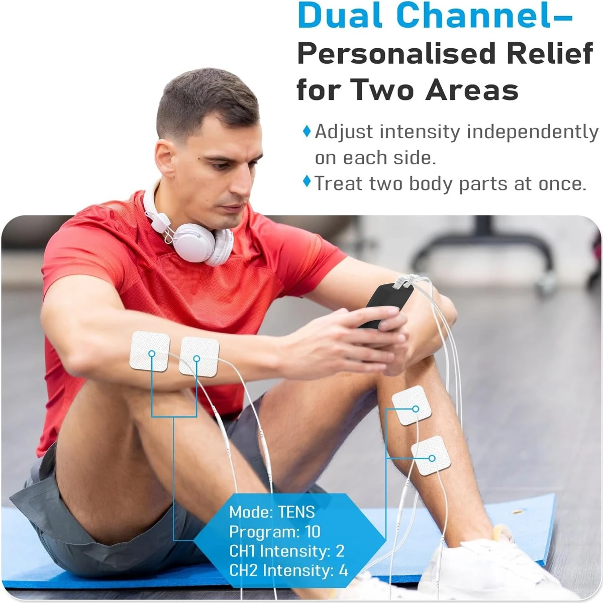 

Новый комбинированный массажер TENS Unit EMS для облегчения боли в спине, шее и плечах — легкий портативный массажер с гелевыми подушечками