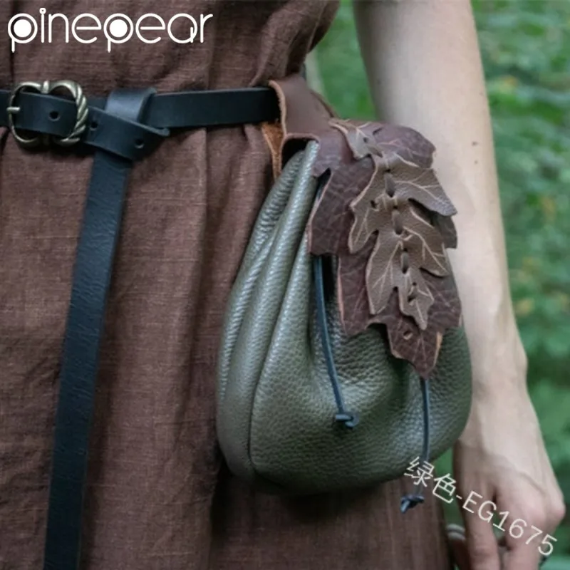 PinePear Viking-style Medieval Pouch That Can Be Hung On a Belt, Cute Coin Purse, High-quality Stage Performance Retro Waist Bag