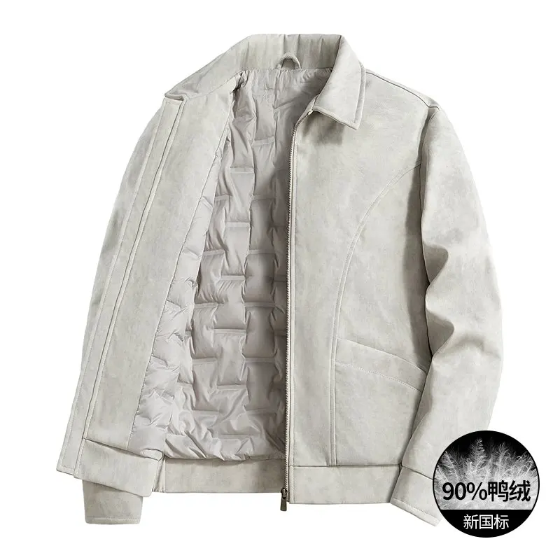 2026 Autumn-Winter New Style Down Jacket for Men - Fashionable Casual Thick Collar Coat