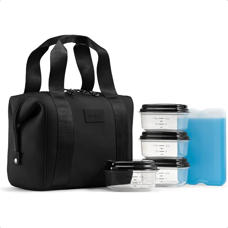 

Neoprene Like Lunch Bag For Women Insulated Womens Lunch Bag For Work Tear Stain Resistant Large Lunch Box With Containers and