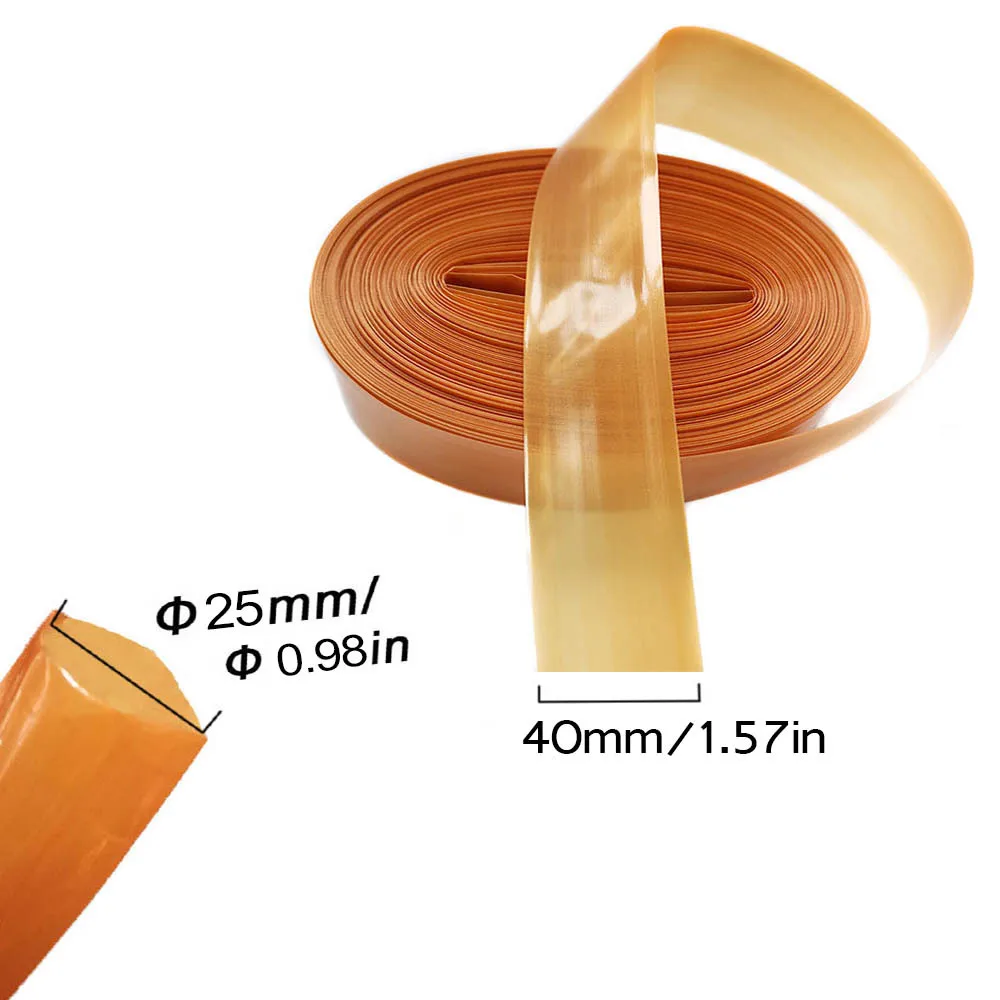 Carcasas de salchichas de plástico marrón claro de 40mm de ancho para máquina limadora de carne picadora de carne herramientas para hacer salchichas bolsa de jamón herramientas de cocina