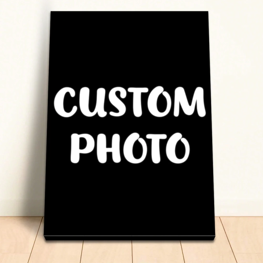 1 Buah Poster Ukuran Besar Kustom dengan Bingkai DIY, Lukisan Kanvas Pribadi Kustom, Poster Kanvas Ukuran Besar Kustom