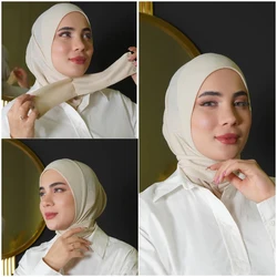 Muslim Jersy Hijab Scarf White Abaya Hijabs For Woman Jersey Abayas Women Islamic Dress Head Wrap Turbans Instant Crinkle Turban