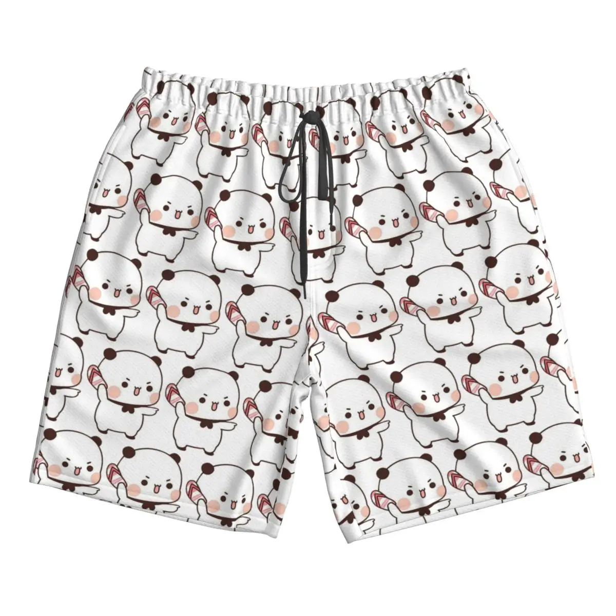

Cute Bubu Is Throwing Flip-flops At Dudu Trunks Beach Board Shorts Casual Quick Dry Swim Summer Men Pants