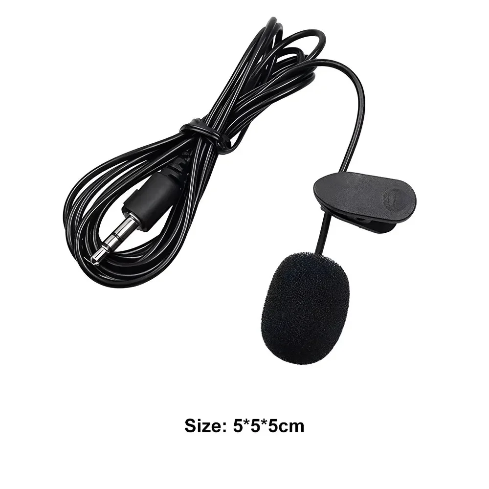 New Clip-on Microphone Mini Lavalier Mic Microphone 3.5mm Portable Mini Microphone For Mobile Phone PC Recording Conference
