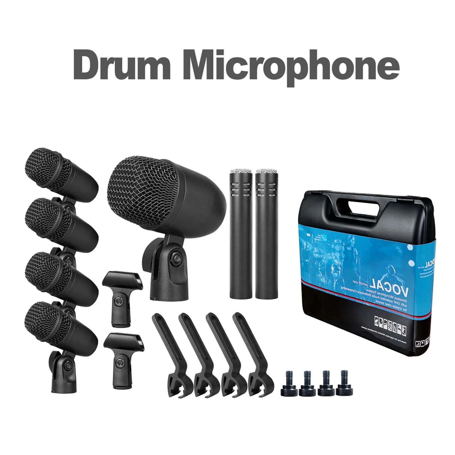 GAM-DM7 professional musical instruments drum microphone set for stage performance