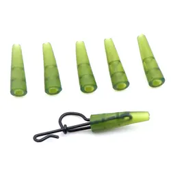 20pcs Carp Fishing Terminal Tackle Lead Clip Tail Rubber Sleeve Cone For Carp Coarse Helicopter Hair Rig Fishing Accessories