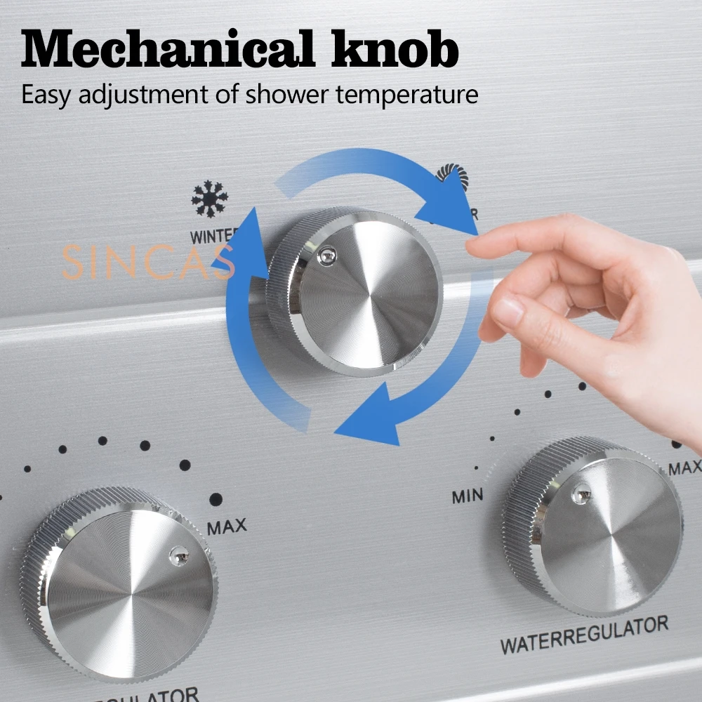 Lpgプロパンガスインスタント給湯器、屋外ステンレス鋼、タンクレス、オンデマンドシャワーキット、18l