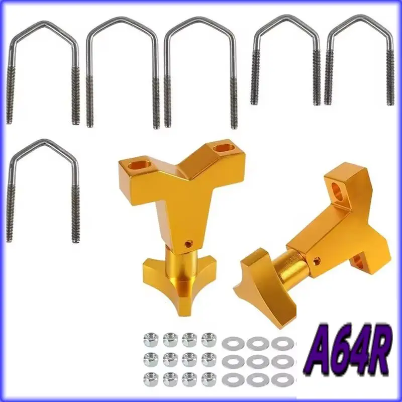 

R4-High Lift Universal Mount 1-2.5Inch For Front Tube Adjustable Jack Tube Bracket For Jeep Wrangler JK TJ Roof Rack Front