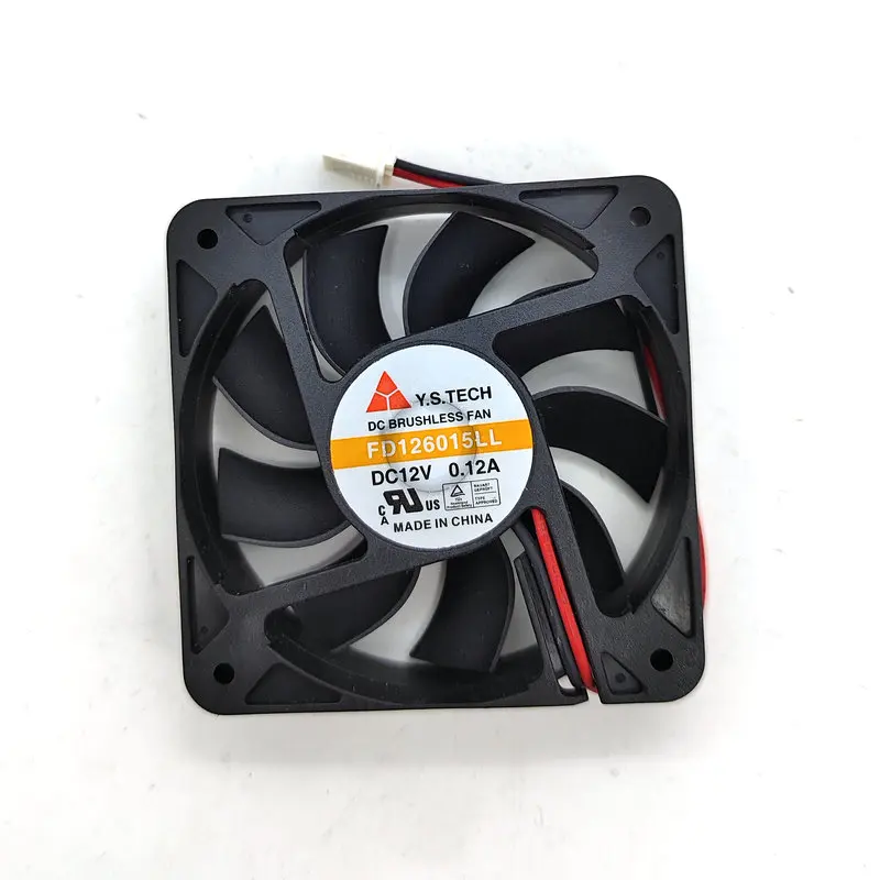 Original FD126015LL DC12V 0.12A 60*60*15MM 2Lines Cooling Fan