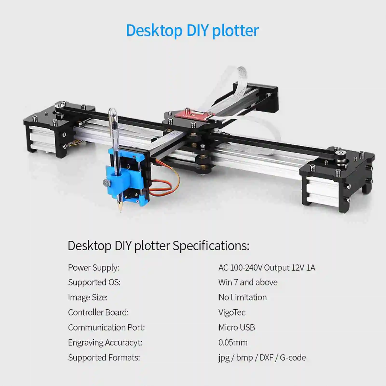 Desktop DIY Assembled XY Plotter Pen Drawing Robot Drawing Machine Painting Handwriting Robot Kit 100-240V