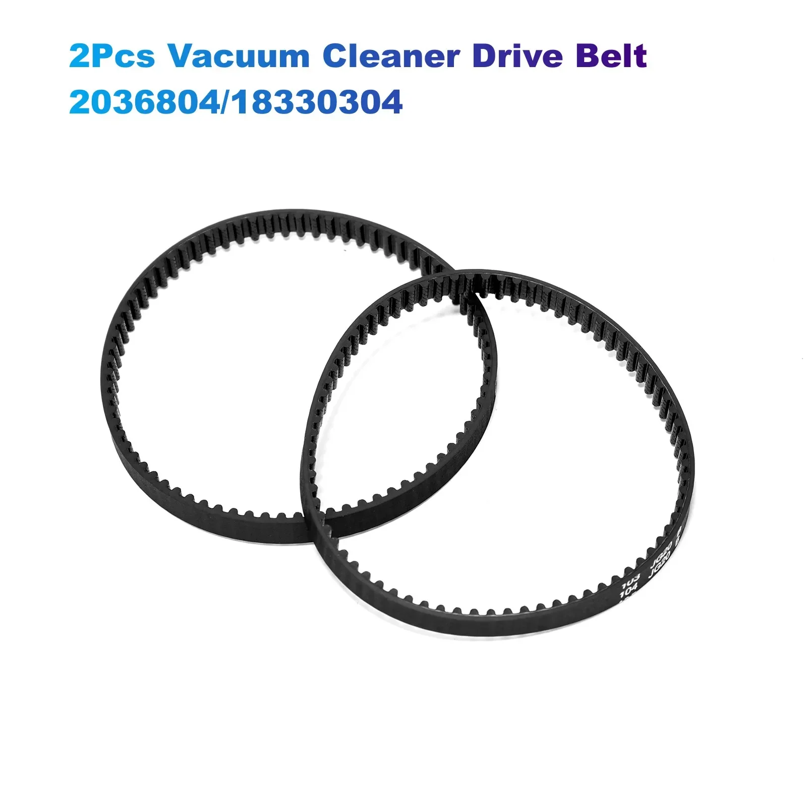 

2Pcs Vacuum Cleaner Drive Belt 2036804/18330304 Compatible with Bissell Proheat 2X Models 1383,3930,8930,9200,9300,66Q4 Series