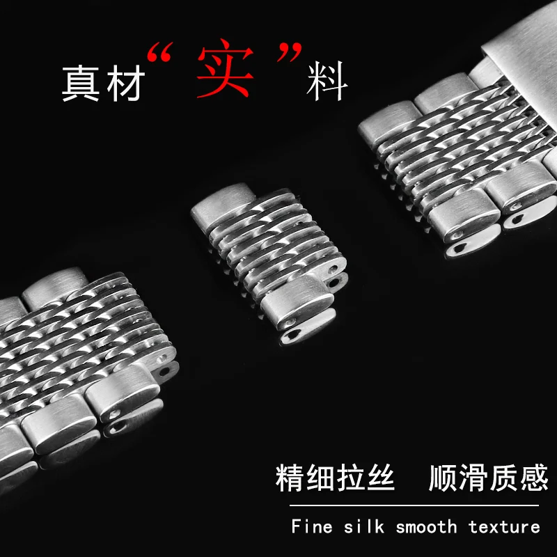 Untuk CASIO Mountaineering tali jam tangan PRG-600YB/ORG-650 PRW-6600 jam tangan pria tali jam tangan baja tahan karat 24MM