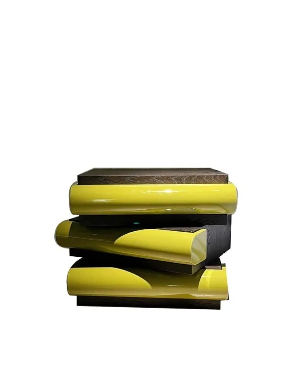 

Italian minimalist bedside table designer new rotating storage cabinet