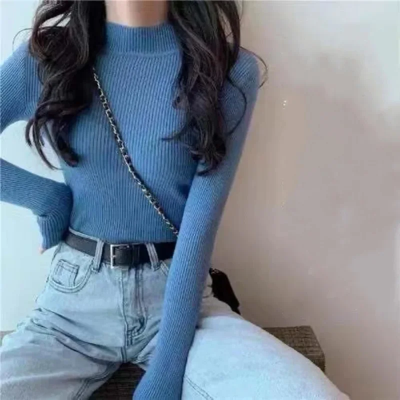 

Женские топы, вязаный свитер, пуловеры, водолазка, вязаный свитер, шикарная женская одежда, женская блузка ярких цветов, топы, рубашка