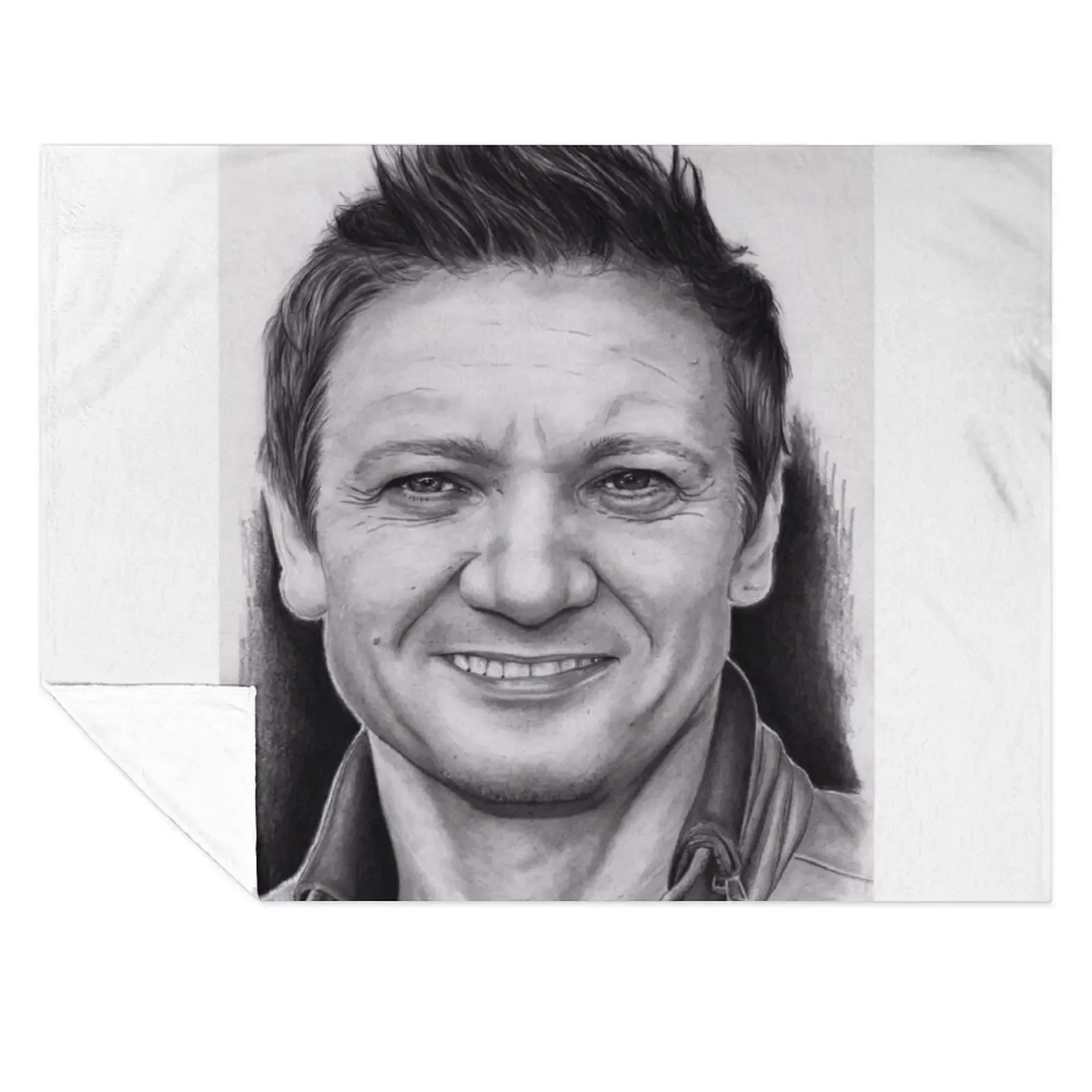 

Jeremy Renner Throw Blanket Flannels Thin Kid'S Designers Blankets