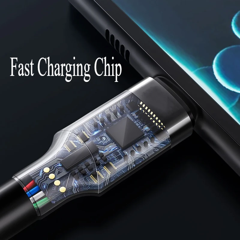 [6 عبوات، 2 م/6.6FT] كابل من النوع C إلى النوع C، شحن سريع 120 وات، سلك متين من النايلون المضفر لجهاز iPad Pro، Samsung S25، S24 S23 S22