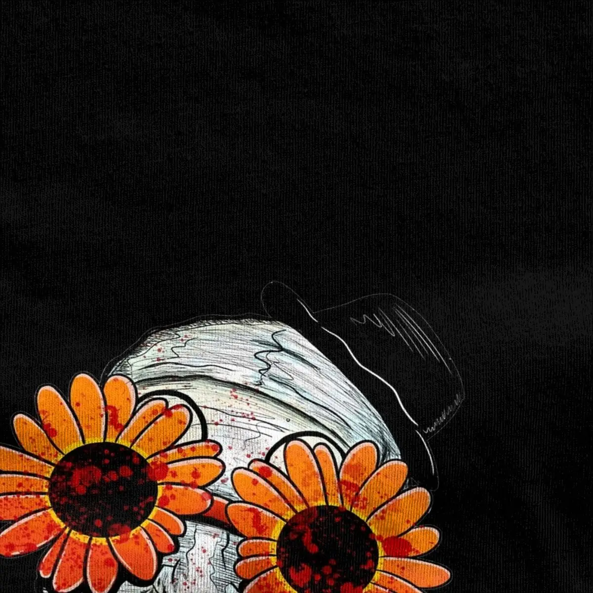 Mężczyźni Kobiety Art The Clown Terrifier 2 Sunflower Sunglasses T Shirts Horror Movie Cotton Tops Fashion Tees Plus Size T-Shirt