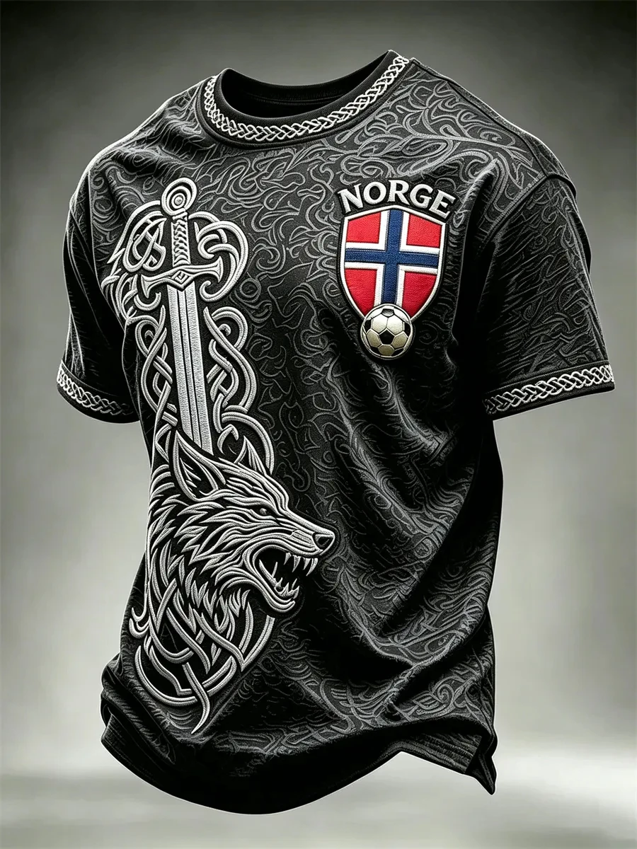 Nordic Viking Norway Shirt Men - Summer Viking Clothing recension och pris