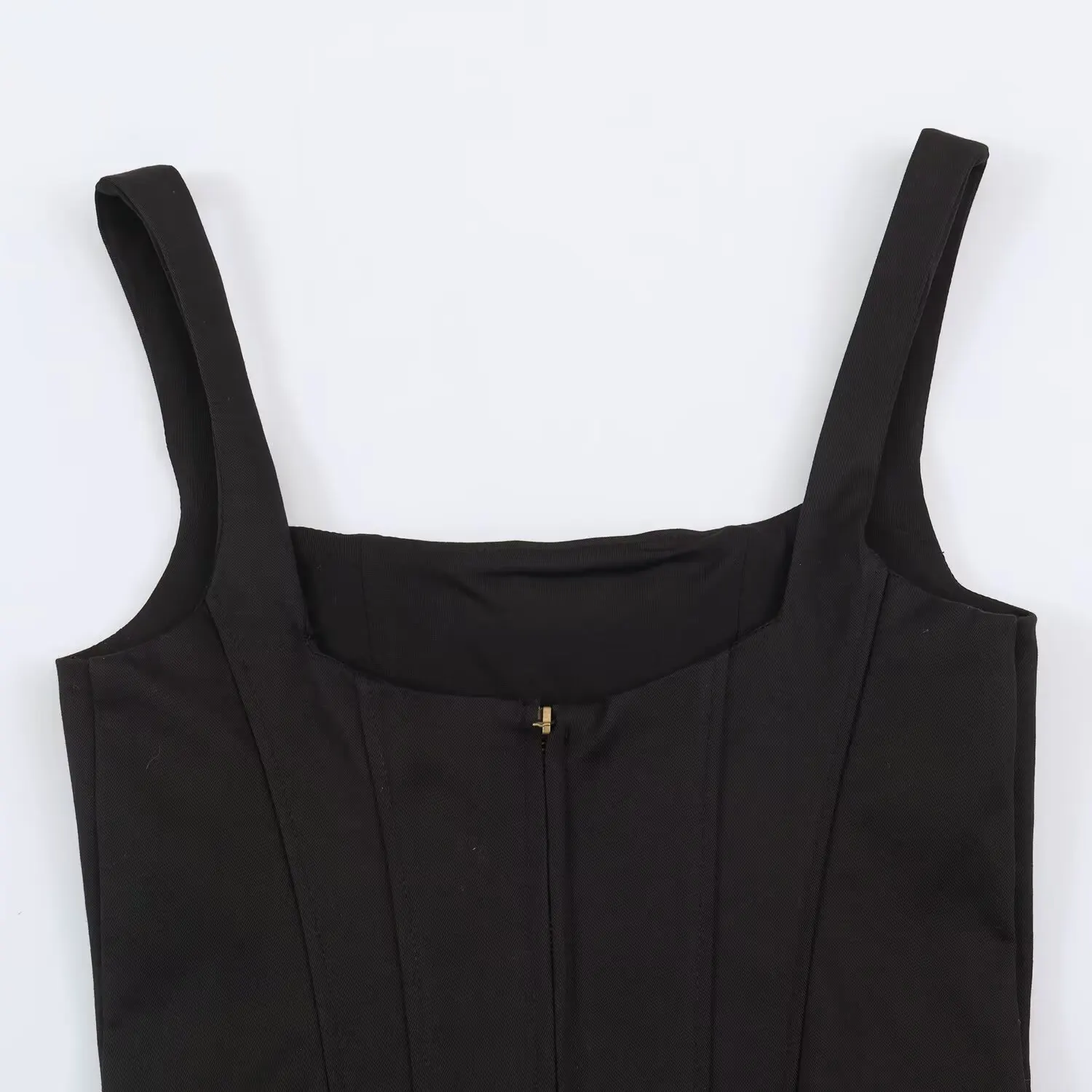 BSAY 2026 Sommer Neu Damen Vintage Cargo Camisole Top Quadratischer Ausschnitt Metallknöpfe Ärmellos Schmal Geschnittenes Crop-Top Y2K Lässige Weste – Detail 23