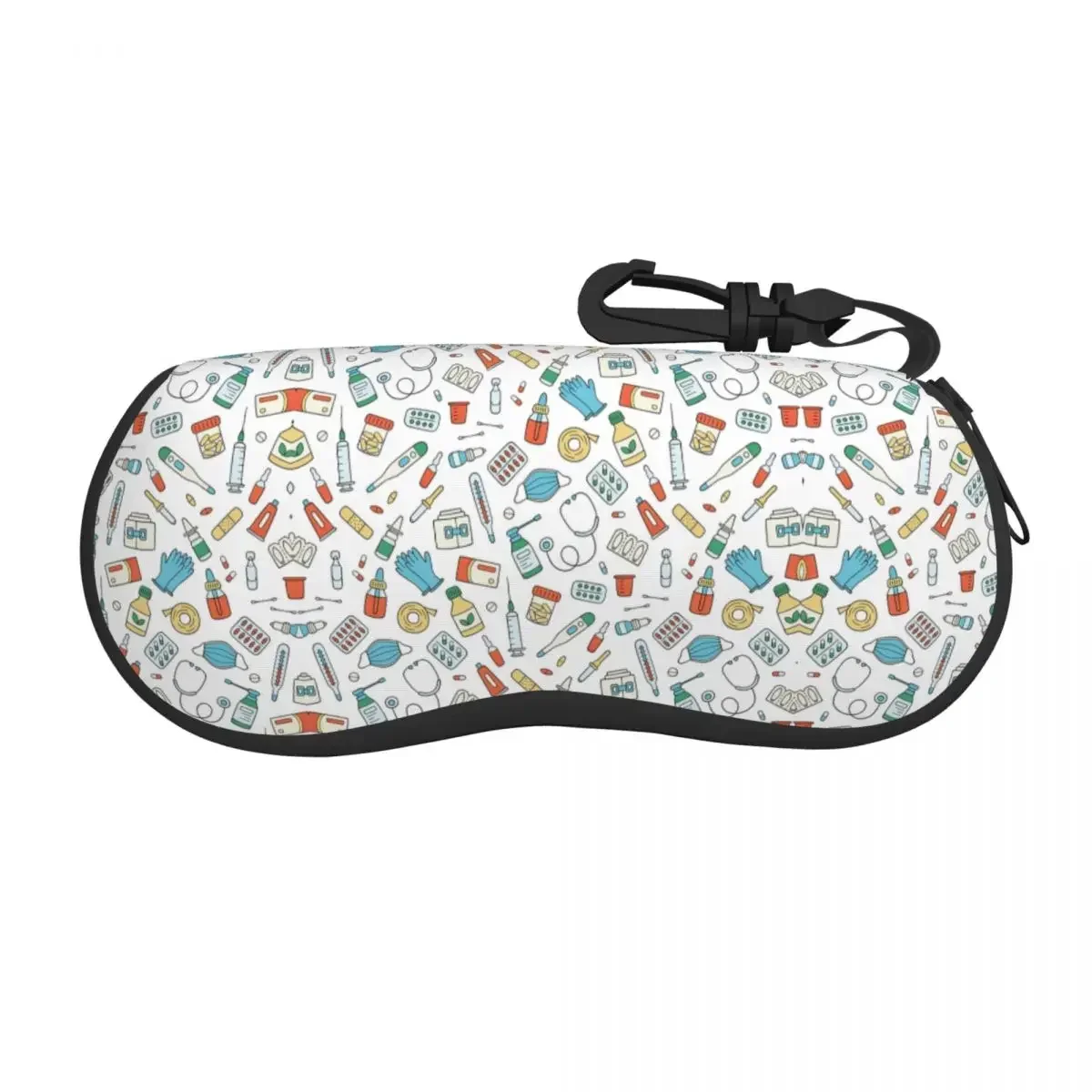 Custom Healthcare Items Pattern Shell Glasses Case Unisex Fashion Nurse Pattern Eyeglasses Case Sunglasses Protector Box