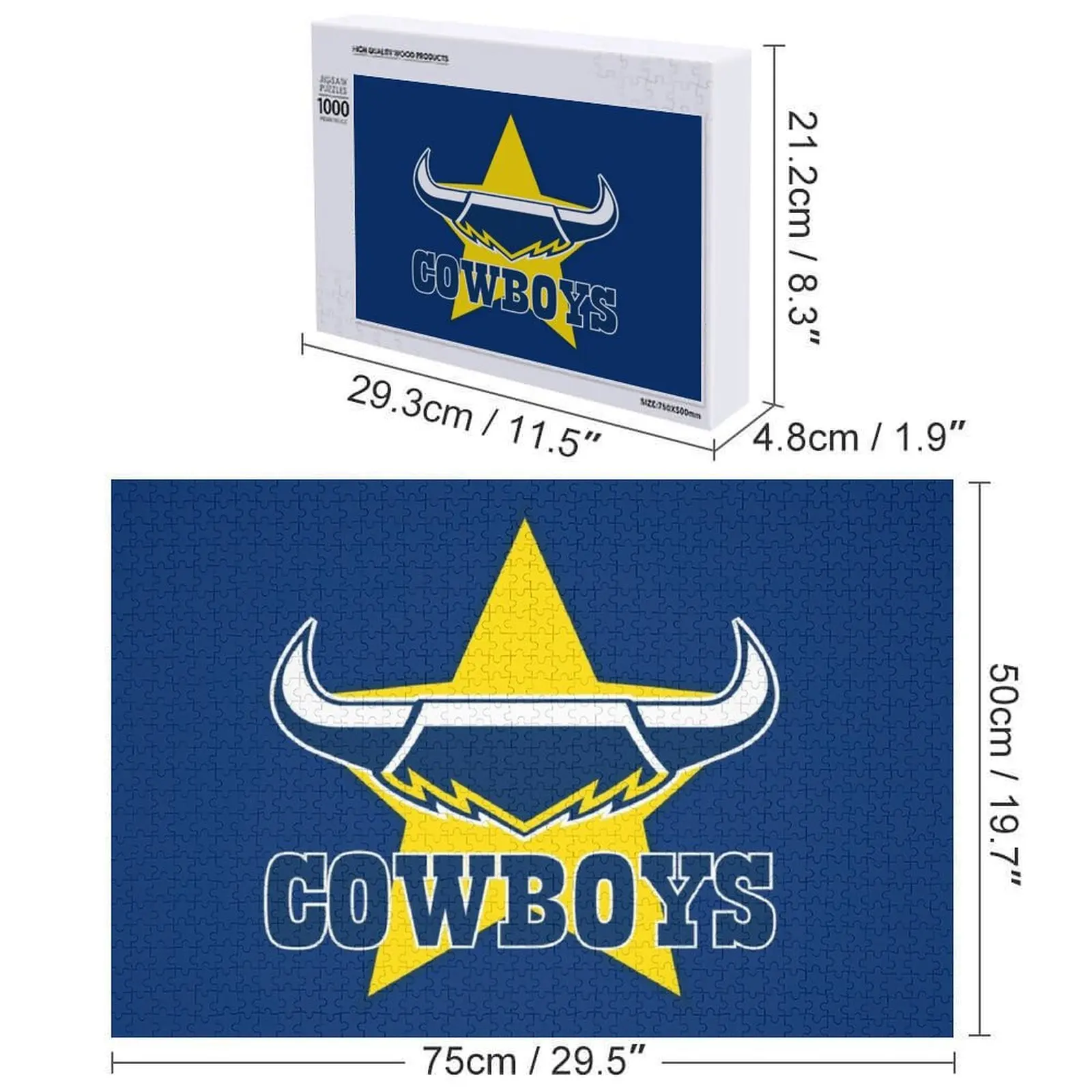North Queensland Cowboys Jigsaw Puzzle Christmas Gifts Custom Jigsaw With Photo Personalized For Kids Puzzle