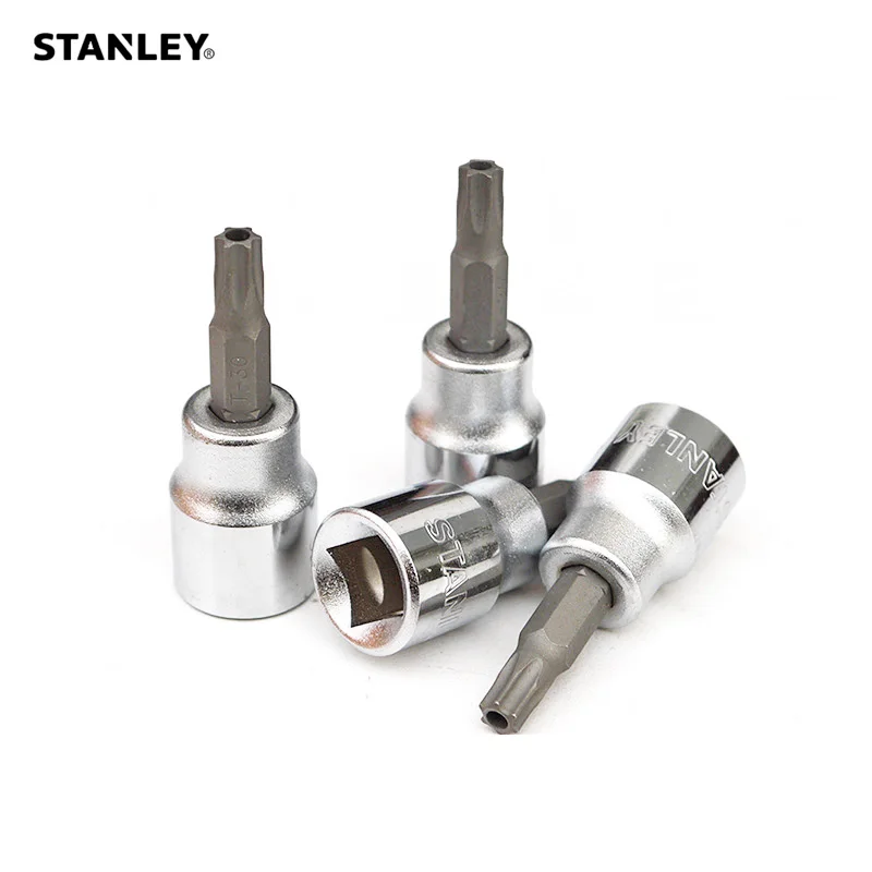 Stanley 1-Piece 3/8 1/2 drive security tamper proof torx bit socket with hole TT10 TT15 TT20 TT25 TT27 TT30 TT40 TT45 TT50 TT55