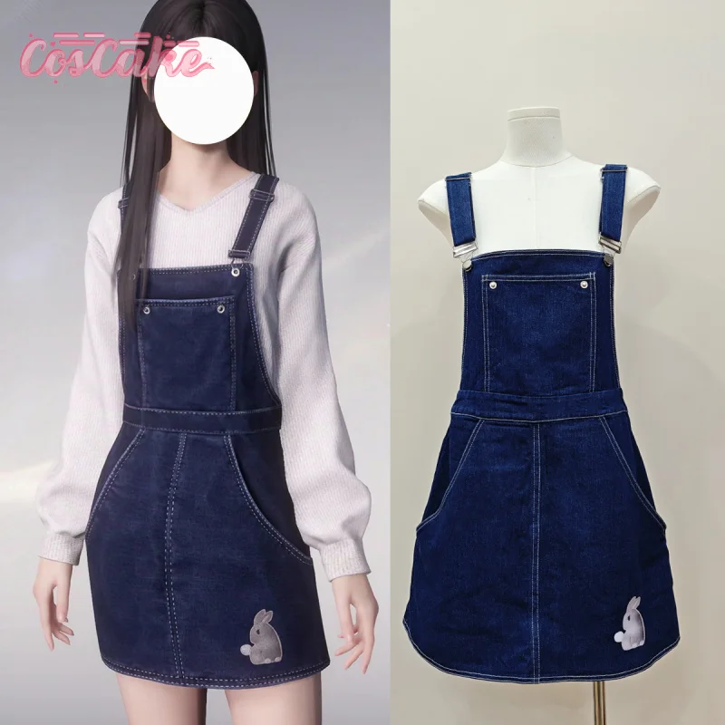 

Love and Deepspace Heroines Cosplay Costume Cowboy Overalls Skirt Uniform Halloween Carnival Party Christmas Play Role Clothing